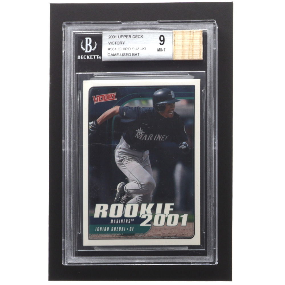 2001 UD VICTORY ICHIRO USED BAT BGS 9.5 GEM MINT Upper Deck