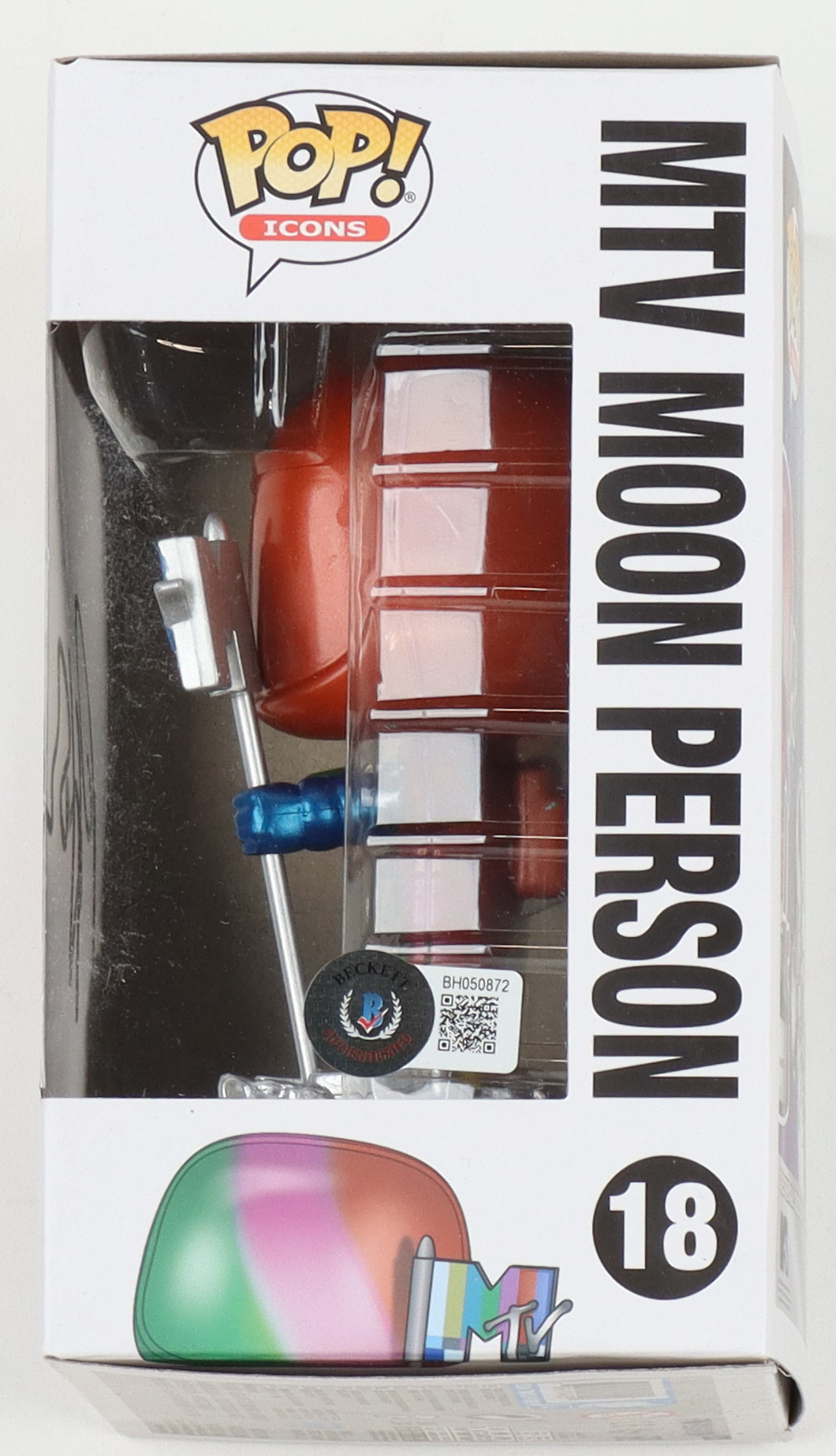 Peter Hook Signed MTV #18 MTV Moon Person Funko Pop! Vinyl Figure (Beckett) at PristineAuction.com Peter Hook Signed MTV #18 MTV Moon Person Funko Pop! Vinyl Figure (Beckett) at PristineAuction.com