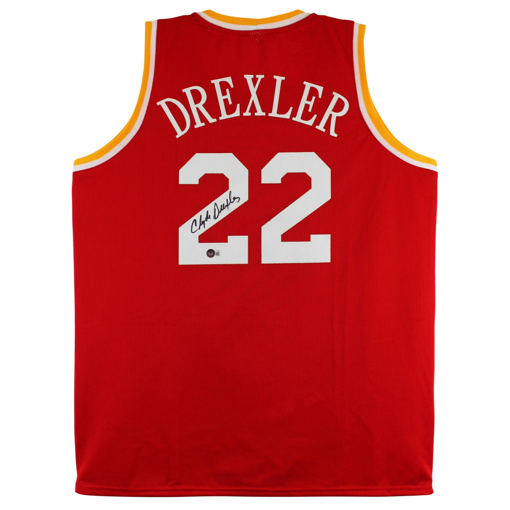 Clyde Drexler signed basketball main image 1