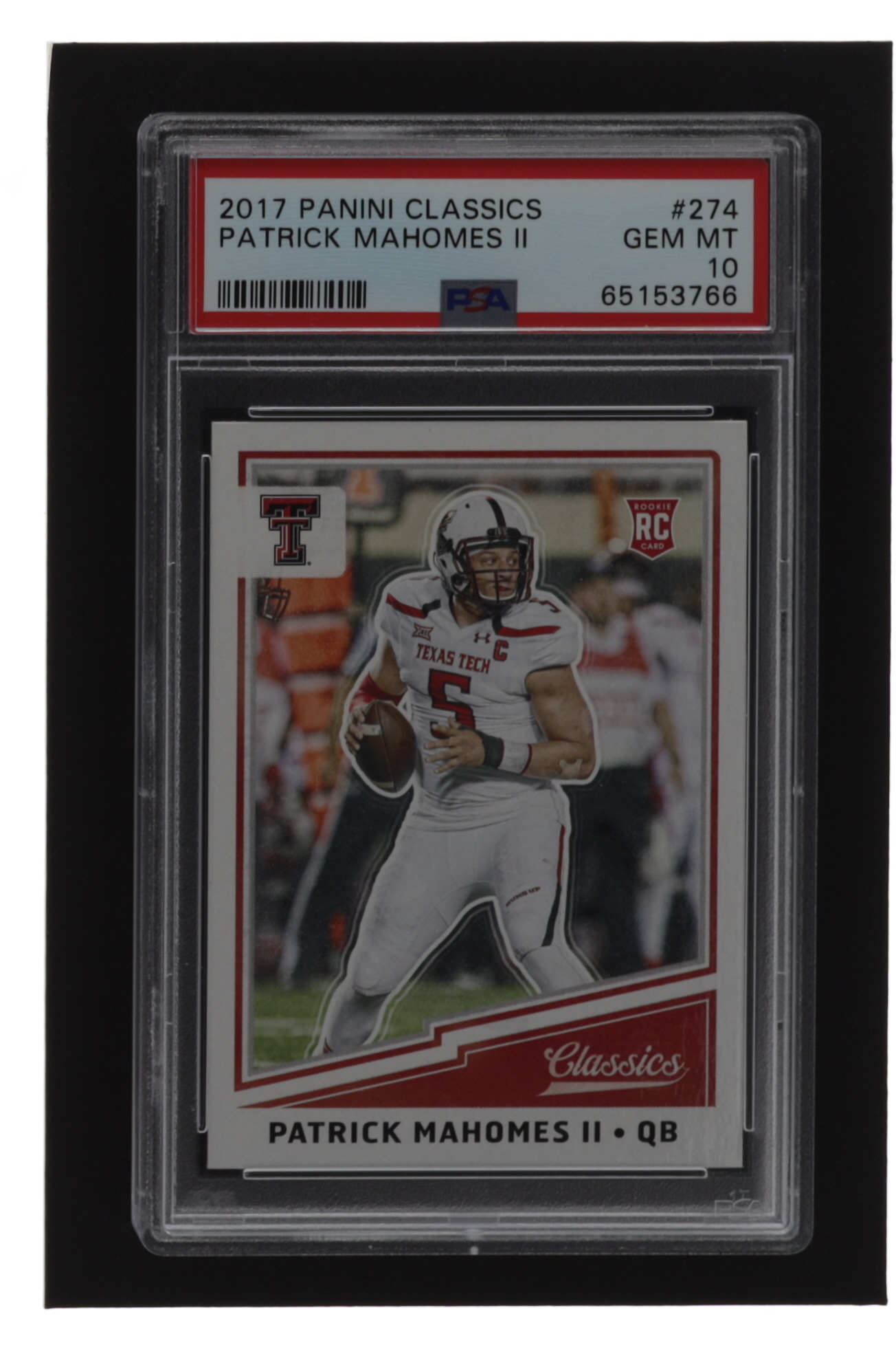 Patrick Mahomes II 2017 Classics #274 RC (PSA 10) | Pristine Auction
