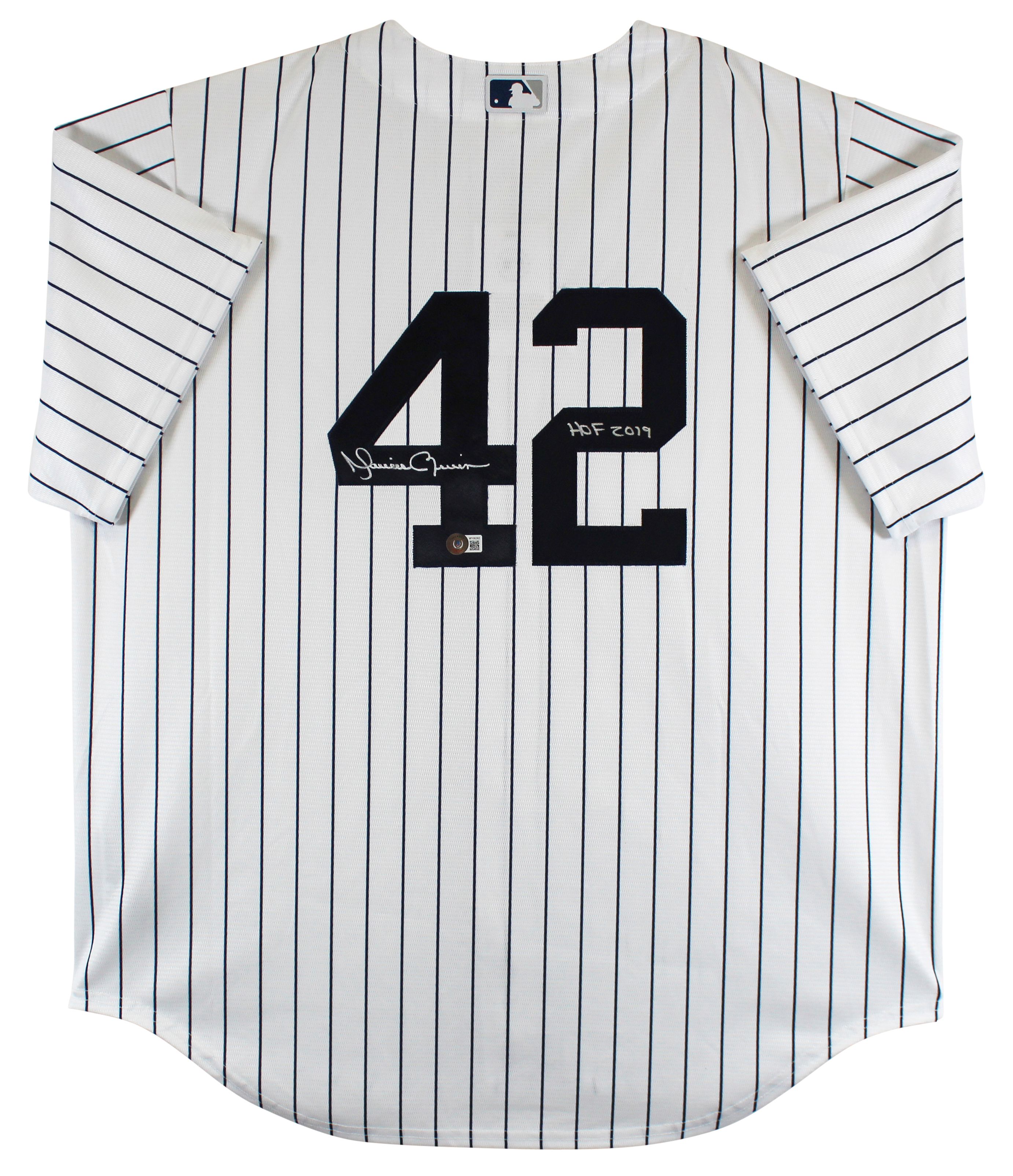 Mariano Rivera Signed Nike Yankees Jersey Inscribed "HOF 2019" (Beckett) at PristineAuction.com Mariano Rivera Signed Nike Yankees Jersey Inscribed "HOF 2019" (Beckett) at PristineAuction.com