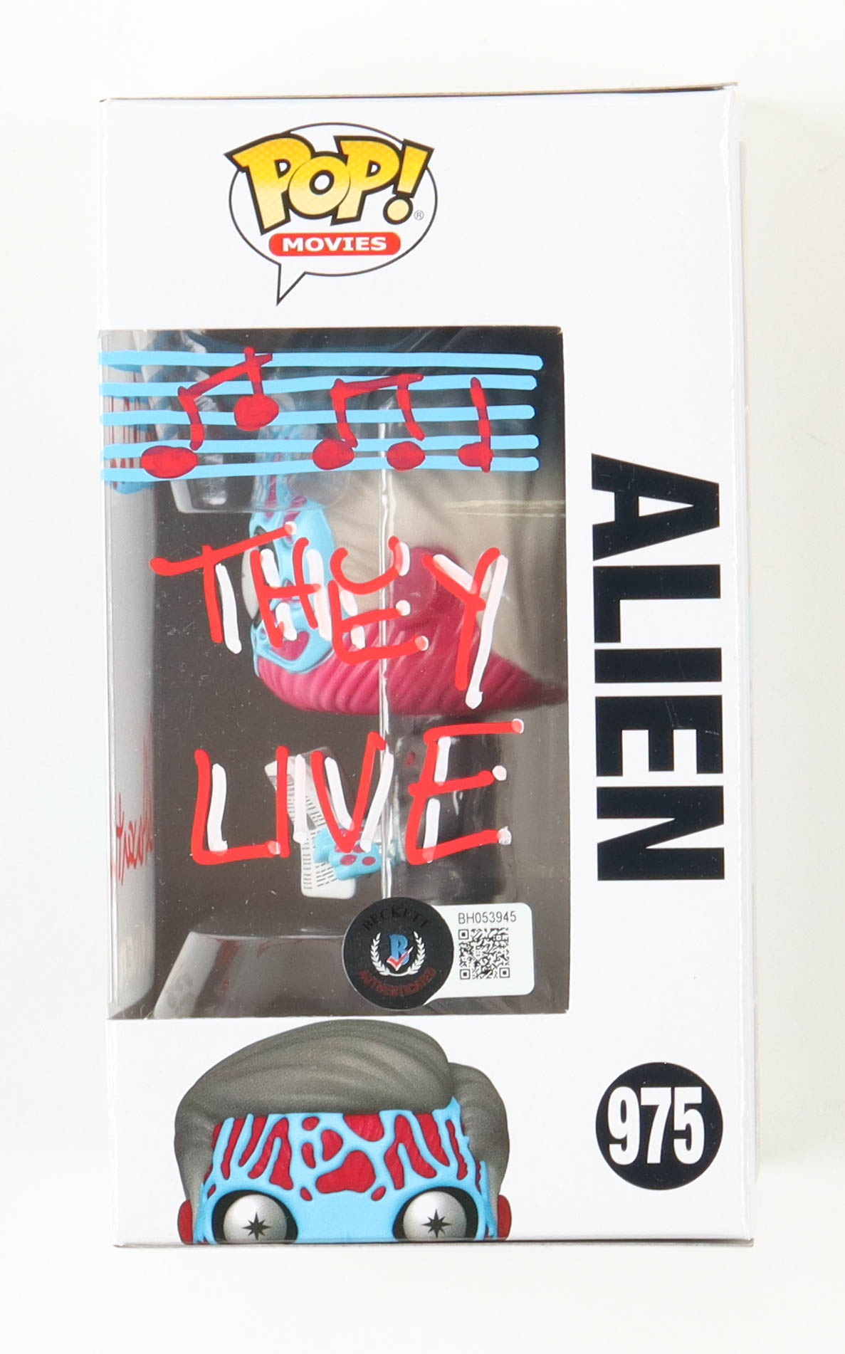 Alan Howarth Signed "They Live" #975 Alien Funko Pop! Vinyl Figure with Sketch Inscribed "Composer" & "They Live" (Beckett) at PristineAuction.com Alan Howarth Signed "They Live" #975 Alien Funko Pop! Vinyl Figure with Sketch Inscribed "Composer" & "They Live" (Beckett) at PristineAuction.com