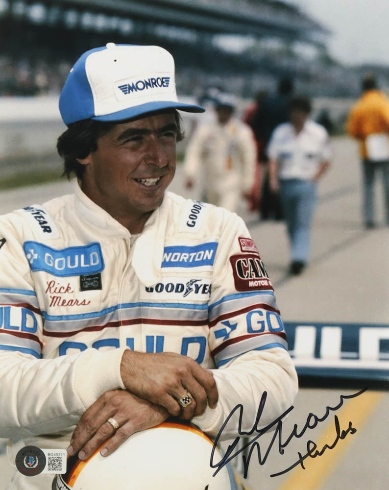 Rick Mears Signed 8x10 Photo Inscribed "Thanks" (Beckett) at PristineAuction.com Rick Mears Signed 8x10 Photo Inscribed "Thanks" (Beckett) at PristineAuction.com