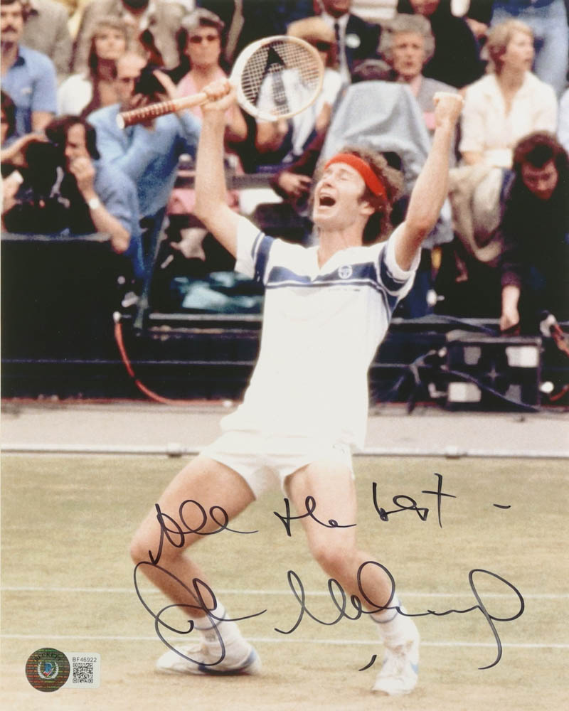 John McEnroe Signed 8x10 Photo Inscribed "All The Best" (Beckett) at PristineAuction.com John McEnroe Signed 8x10 Photo Inscribed "All The Best" (Beckett) at PristineAuction.com