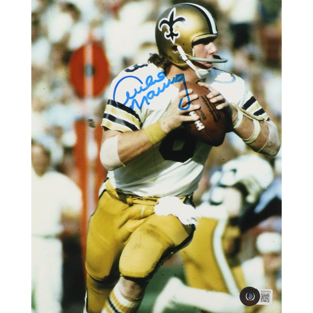 Archie Manning Signed Saints 8x10 Photo (Beckett) Pristine Auction