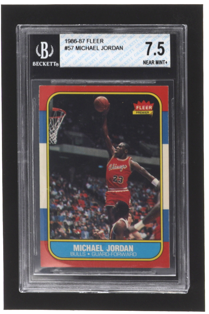 Michael Jordan 1986-87 Fleer #57 RC (BGS 7.5) at PristineAuction.com Michael Jordan 1986-87 Fleer #57 RC (BGS 7.5) at PristineAuction.com