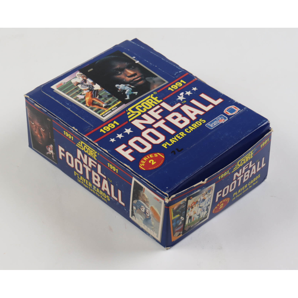 1991 Score Series 2 Football Wax Box with (36) Packs Pristine Auction