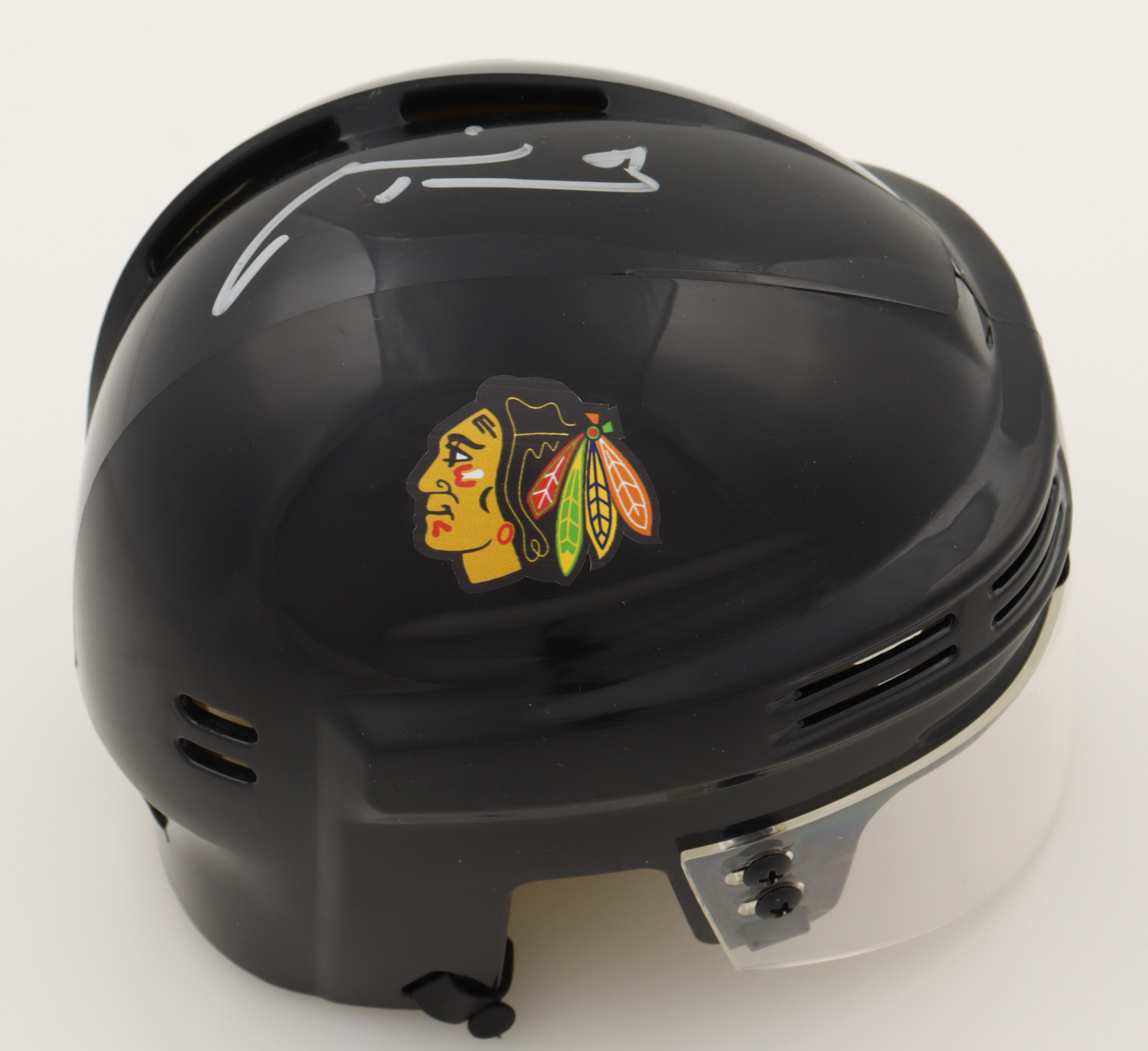 Marian Hossa Signed Blackhawks Mini Helmet (Schwartz) at PristineAuction.com Marian Hossa Signed Blackhawks Mini Helmet (Schwartz) at PristineAuction.com