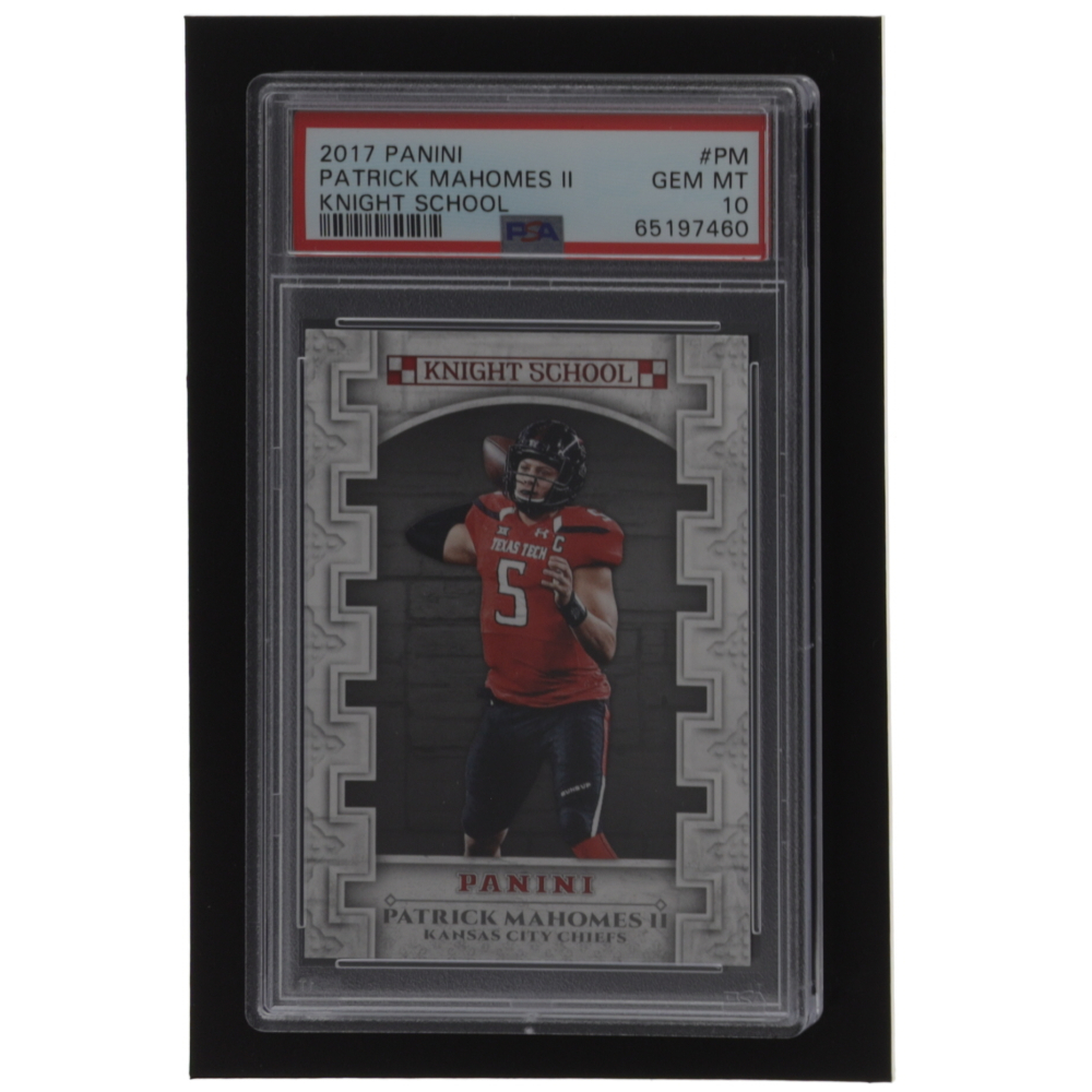 Patrick Mahomes II 2017 Panini Knight School #KNSPM (PSA 10) | Pristine ...