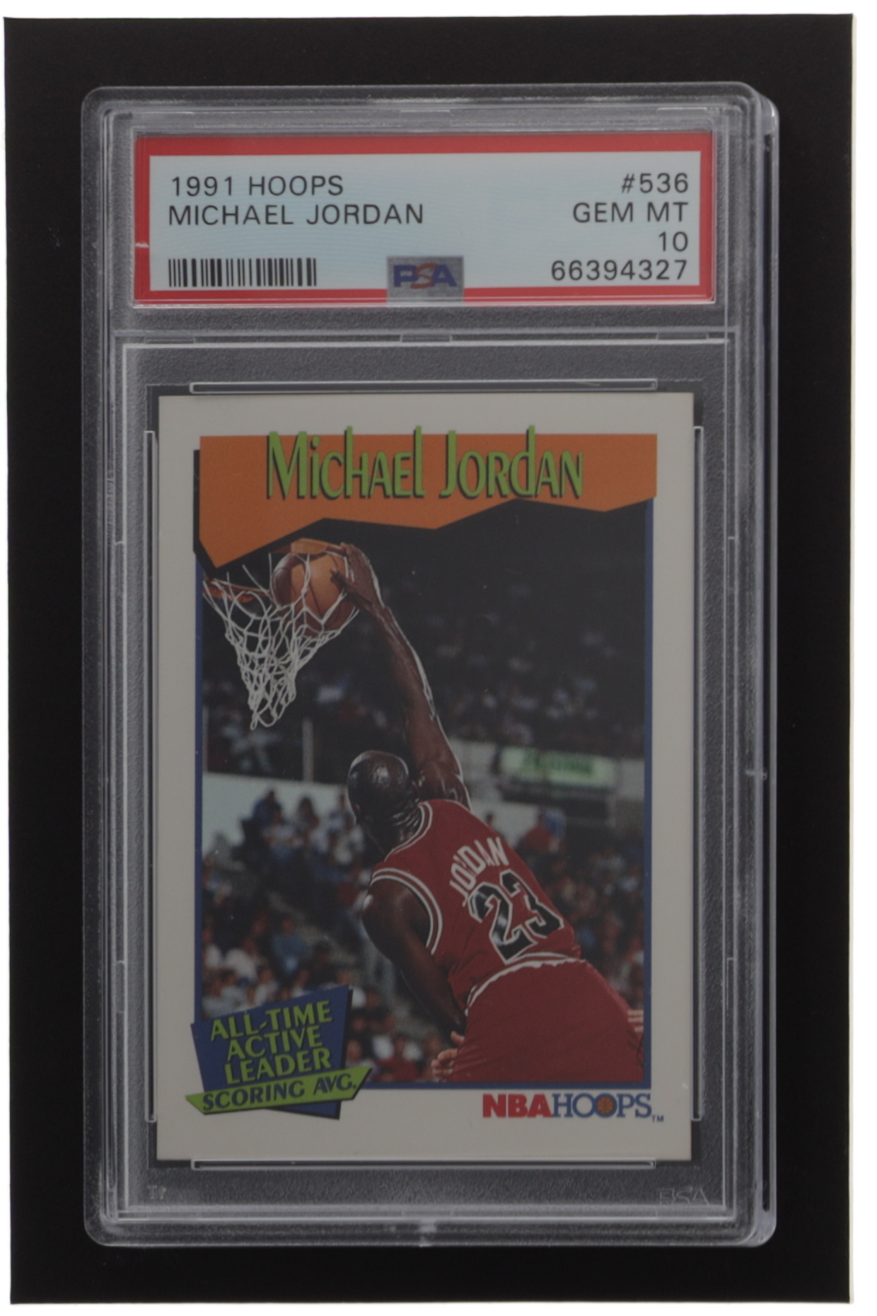 Michael Jordan 1991-92 Hoops #536 AL (PSA 10) at PristineAuction.com Michael Jordan 1991-92 Hoops #536 AL (PSA 10) at PristineAuction.com