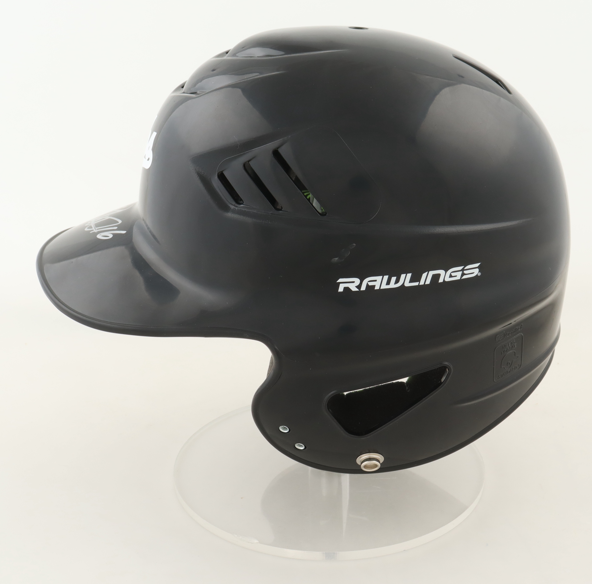 Patrick Wisdom Signed Cubs Full-Size Authentic On-Field Batting Helmet (Beckett) at PristineAuction.com Patrick Wisdom Signed Cubs Full-Size Authentic On-Field Batting Helmet (Beckett) at PristineAuction.com