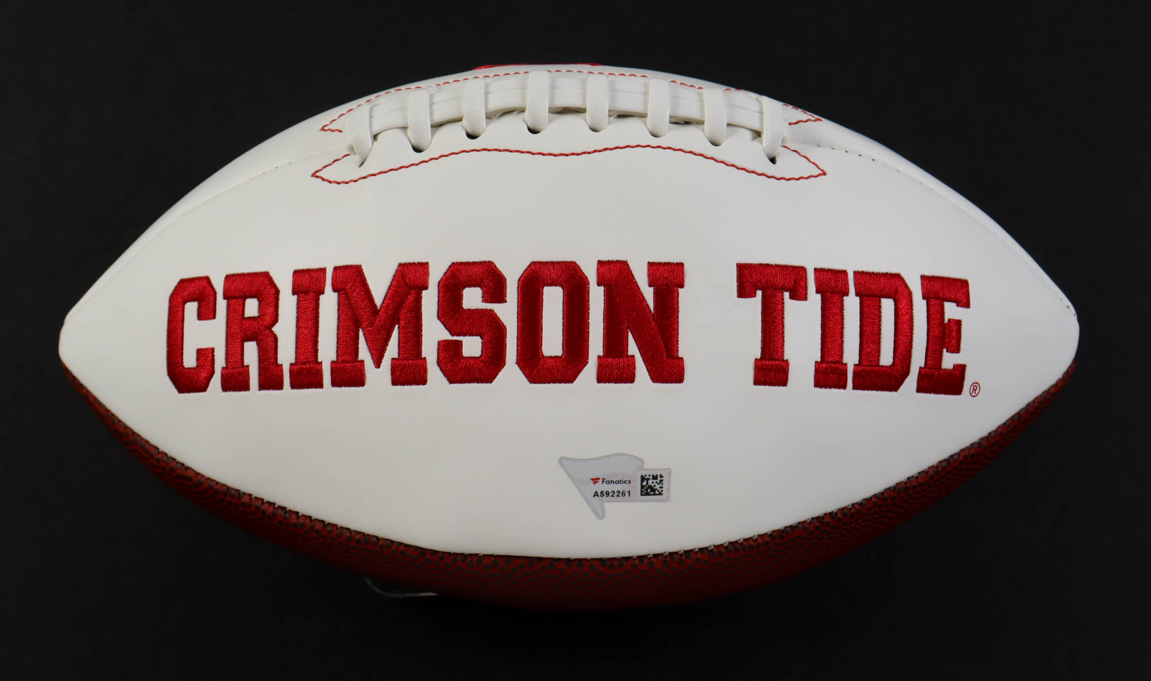 Tua Tagovailoa Signed Alabama Crimson Tide Logo Football (Fanatics) at PristineAuction.com Tua Tagovailoa Signed Alabama Crimson Tide Logo Football (Fanatics) at PristineAuction.com