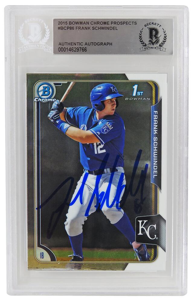 Frank Schwindel Signed 2015 Bowman Chrome Prospects #BCP86 RC (BGS) at PristineAuction.com Frank Schwindel Signed 2015 Bowman Chrome Prospects #BCP86 RC (BGS) at PristineAuction.com