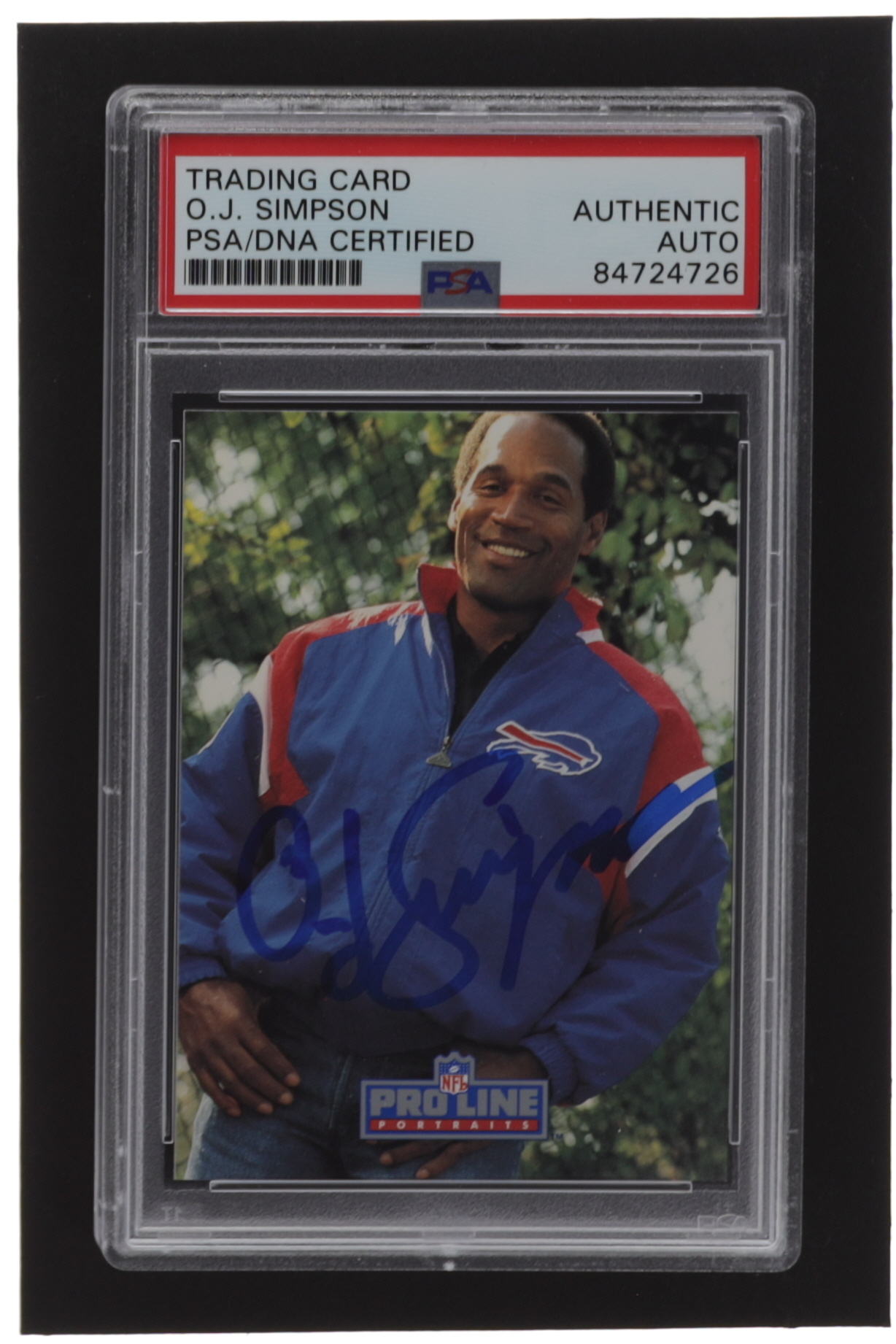 O.J. Simpson Signed 1991 Pro Line Portraits #28 RET (PSA) at PristineAuction.com O.J. Simpson Signed 1991 Pro Line Portraits #28 RET (PSA) at PristineAuction.com
