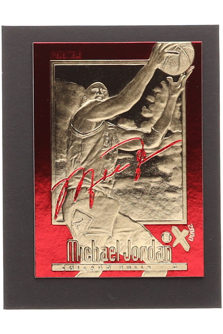 Michael Jordan 1997 S.B. EX-2001 23kt Gold Holographic Red Signature Card #13274 at PristineAuction.com Michael Jordan 1997 S.B. EX-2001 23kt Gold Holographic Red Signature Card #13274 at PristineAuction.com