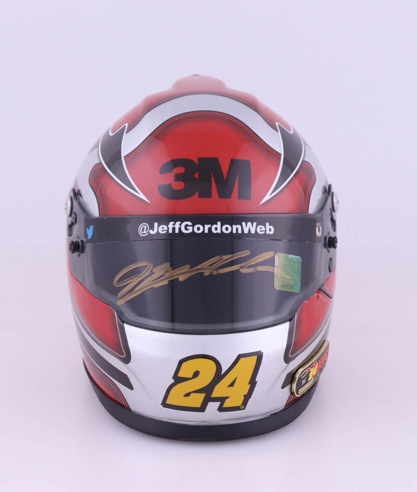 Jeff Gordon Signed NASCAR LE 3M Mini Helmet (Gordon Hologram) at PristineAuction.com Jeff Gordon Signed NASCAR LE 3M Mini Helmet (Gordon Hologram) at PristineAuction.com