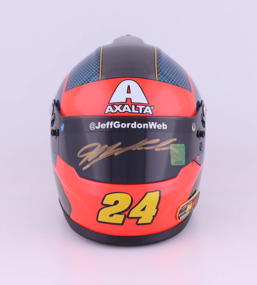 Jeff Gordon Signed NASCAR LE Axalta Mini Helmet (Gordon Hologram) at PristineAuction.com Jeff Gordon Signed NASCAR LE Axalta Mini Helmet (Gordon Hologram) at PristineAuction.com
