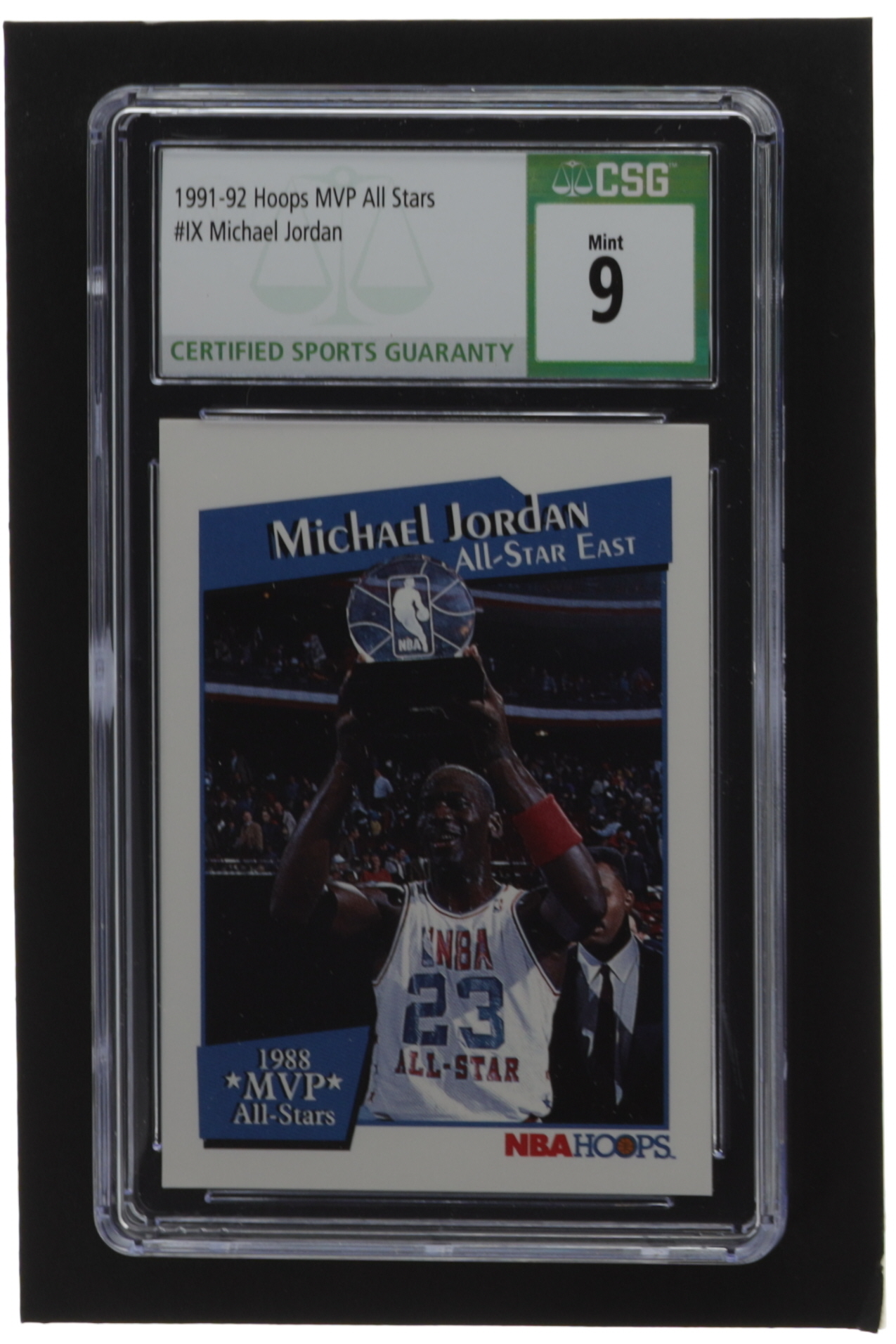 Michael Jordan 1991-92 Hoops All-Star MVP's #9 (CSG 9) at PristineAuction.com Michael Jordan 1991-92 Hoops All-Star MVP's #9 (CSG 9) at PristineAuction.com