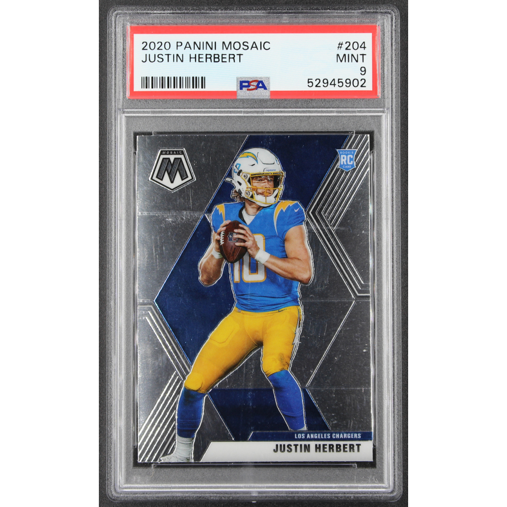 2020 LEAF DRAFT #03 JUSTIN HERBERT RC L.A