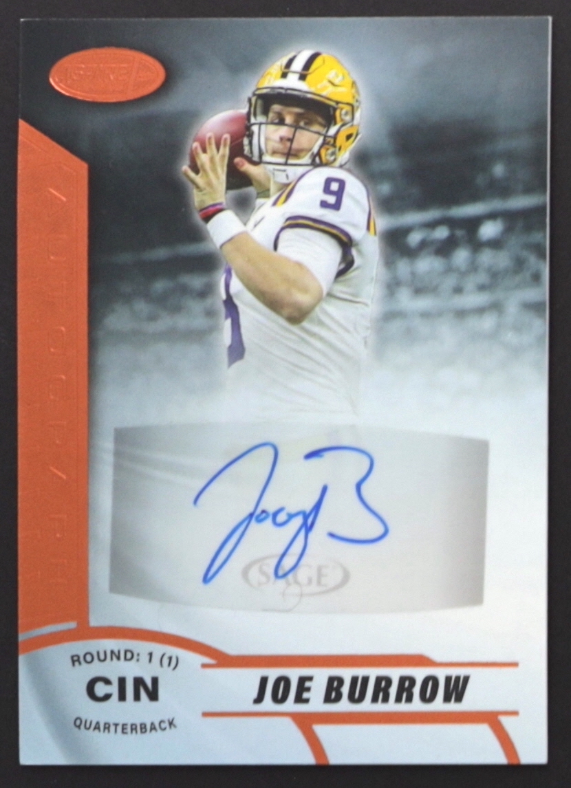 Joe Burrow 2020 SAGE Aspire Autograph #ASP11 RC at PristineAuction.com Joe Burrow 2020 SAGE Aspire Autograph #ASP11 RC at PristineAuction.com