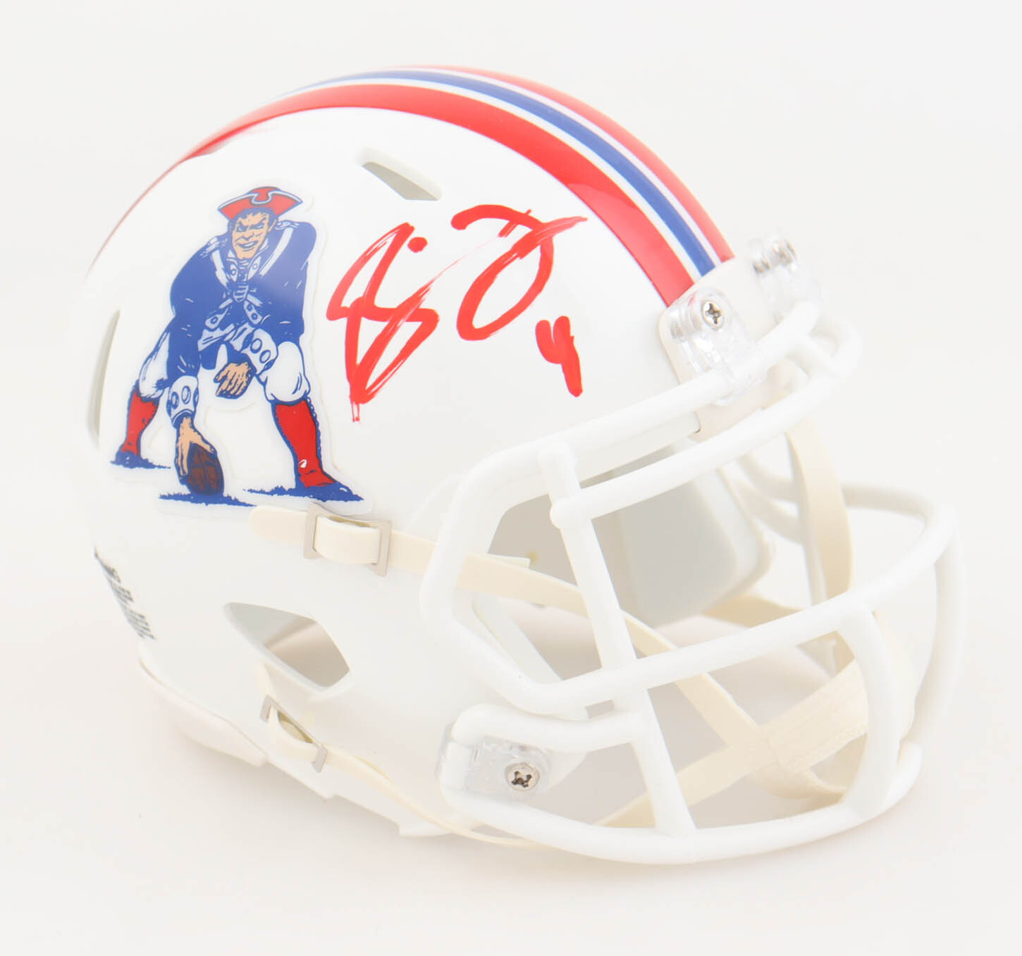 Bailey Zappe & Tyquan Thornton Signed Patriots Full-Size Authentic On-Field Speed Helmet (JSA) at PristineAuction.com Bailey Zappe & Tyquan Thornton Signed Patriots Full-Size Authentic On-Field Speed Helmet (JSA) at PristineAuction.com