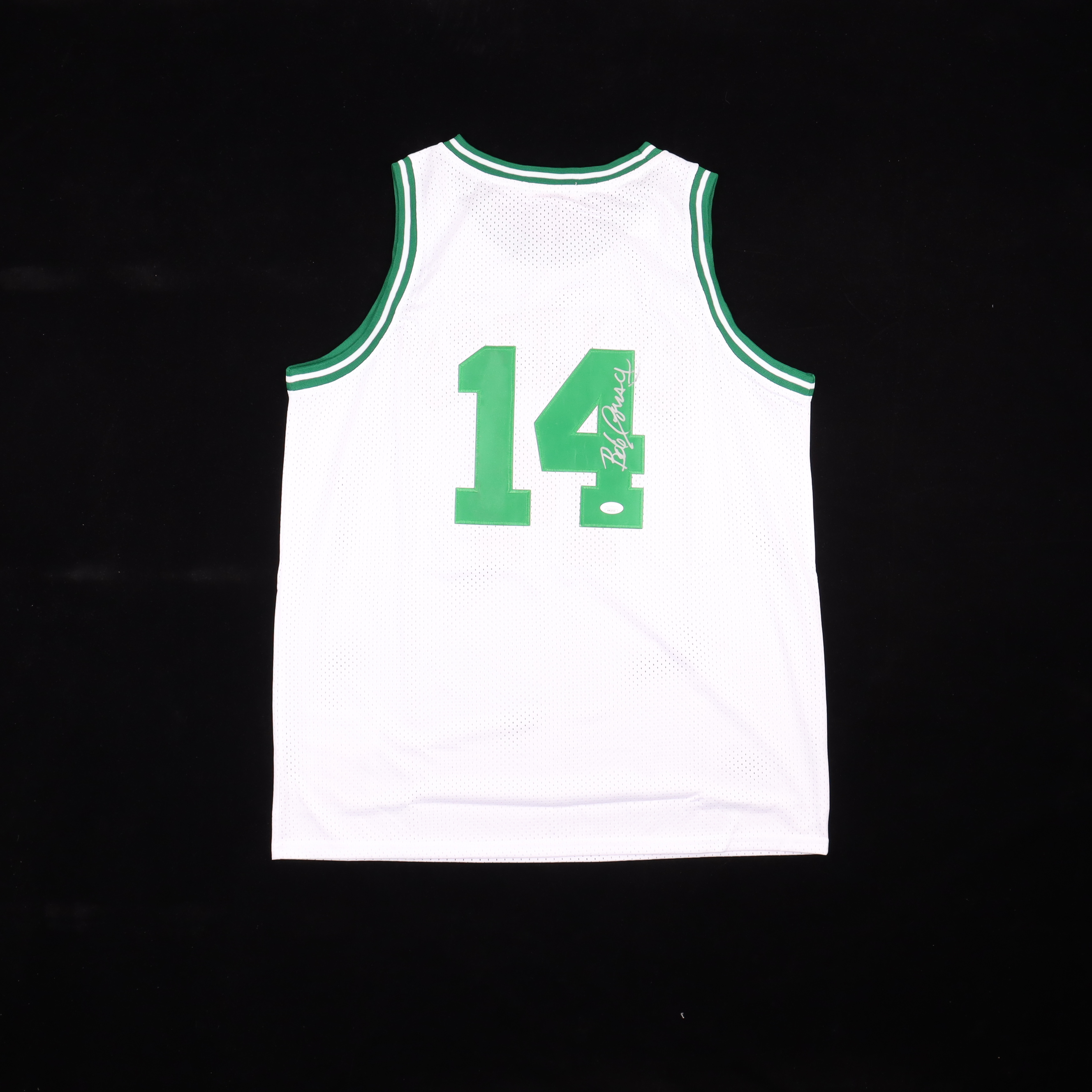 Bob Cousy Signed Celtics Jersey (JSA) at PristineAuction.com Bob Cousy Signed Celtics Jersey (JSA) at PristineAuction.com