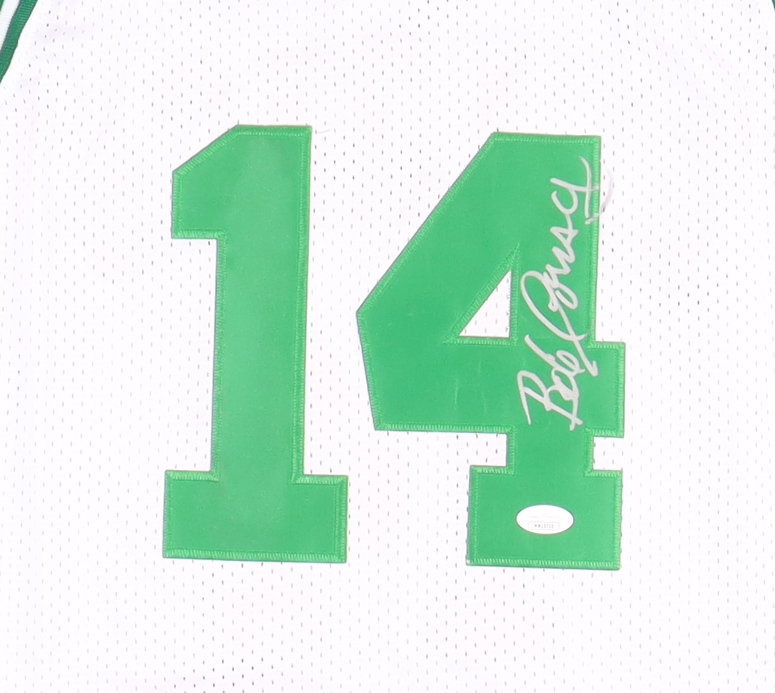 Bob Cousy Signed Celtics Jersey (JSA) at PristineAuction.com Bob Cousy Signed Celtics Jersey (JSA) at PristineAuction.com