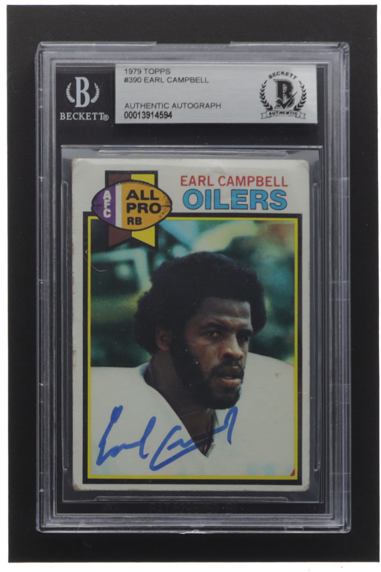 EARL CAMPBELL 1991 Score Football HOF card #674 Houston Oilers