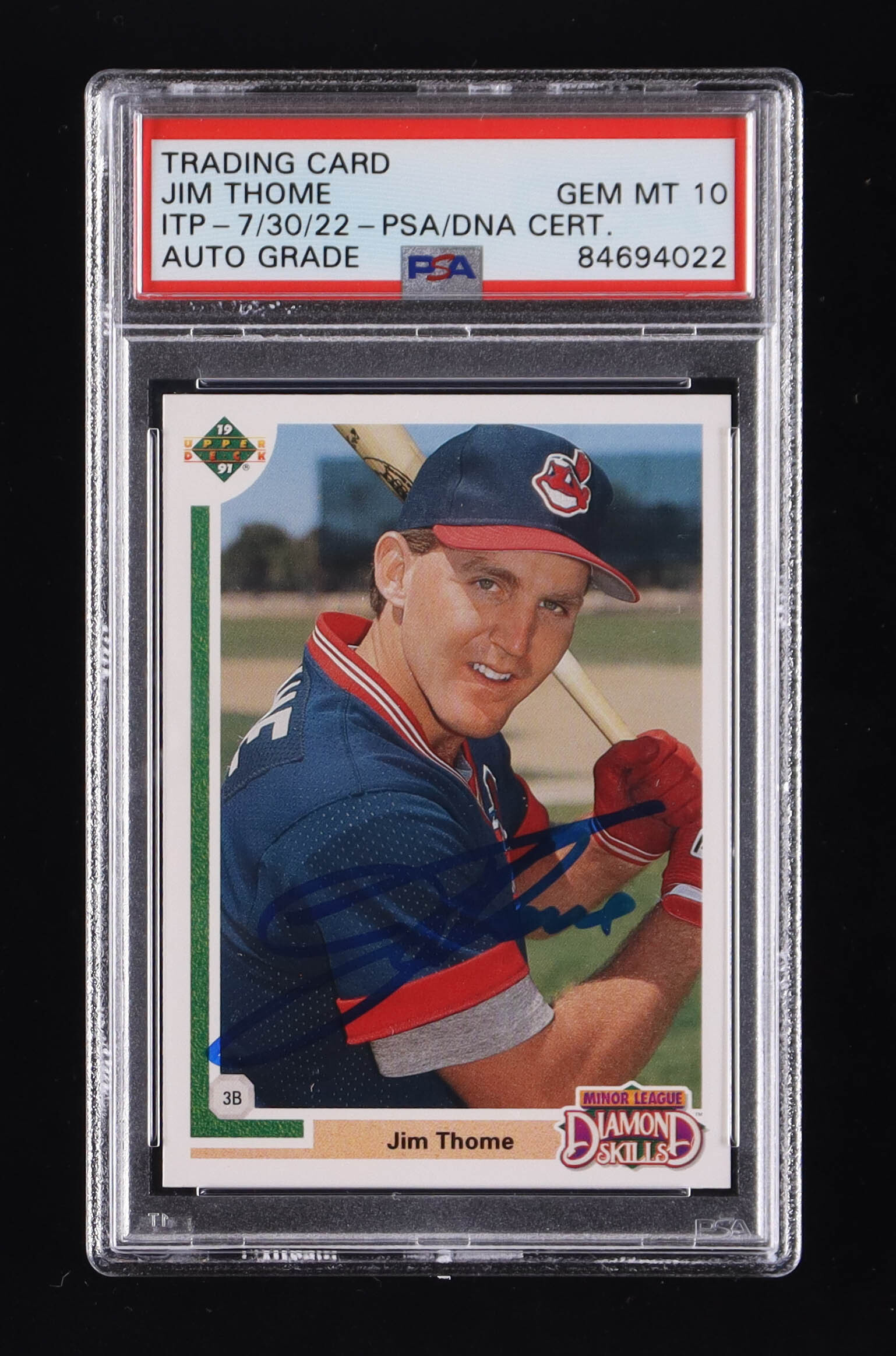 Jim Thome Signed 1991 Upper Deck Final Edition #17F RC (PSA) at PristineAuction.com Jim Thome Signed 1991 Upper Deck Final Edition #17F RC (PSA) at PristineAuction.com