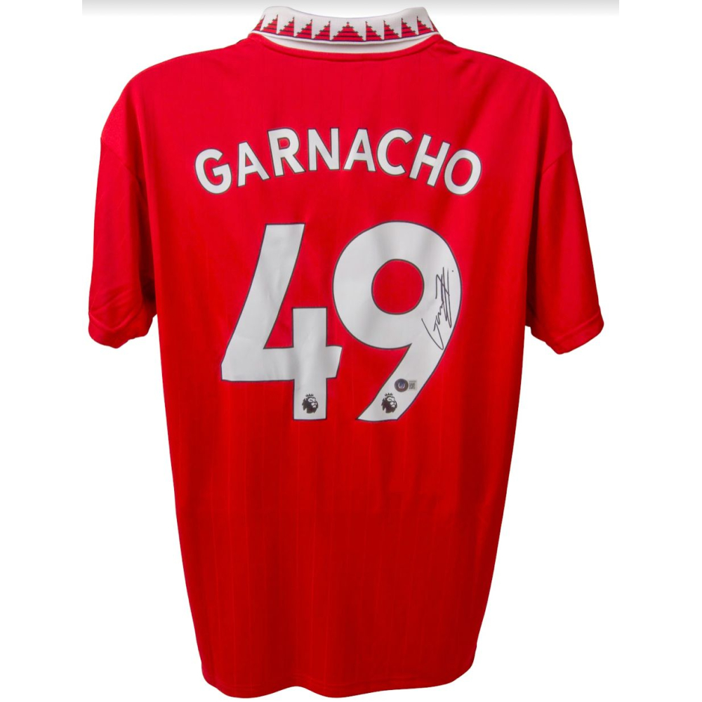 alejandro-garnacho-signed-manchester-united-jersey-beckett-pristine