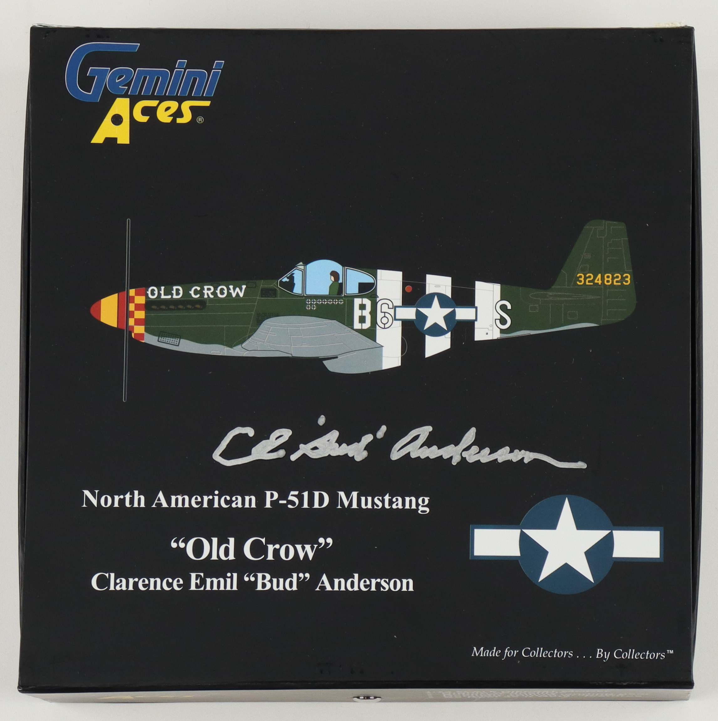 Colonel Bud Anderson Signed "Old Crow" P-51D Mustang 1:72 Scale Die-Cast Plane (Beckett) at PristineAuction.com Colonel Bud Anderson Signed "Old Crow" P-51D Mustang 1:72 Scale Die-Cast Plane (Beckett) at PristineAuction.com