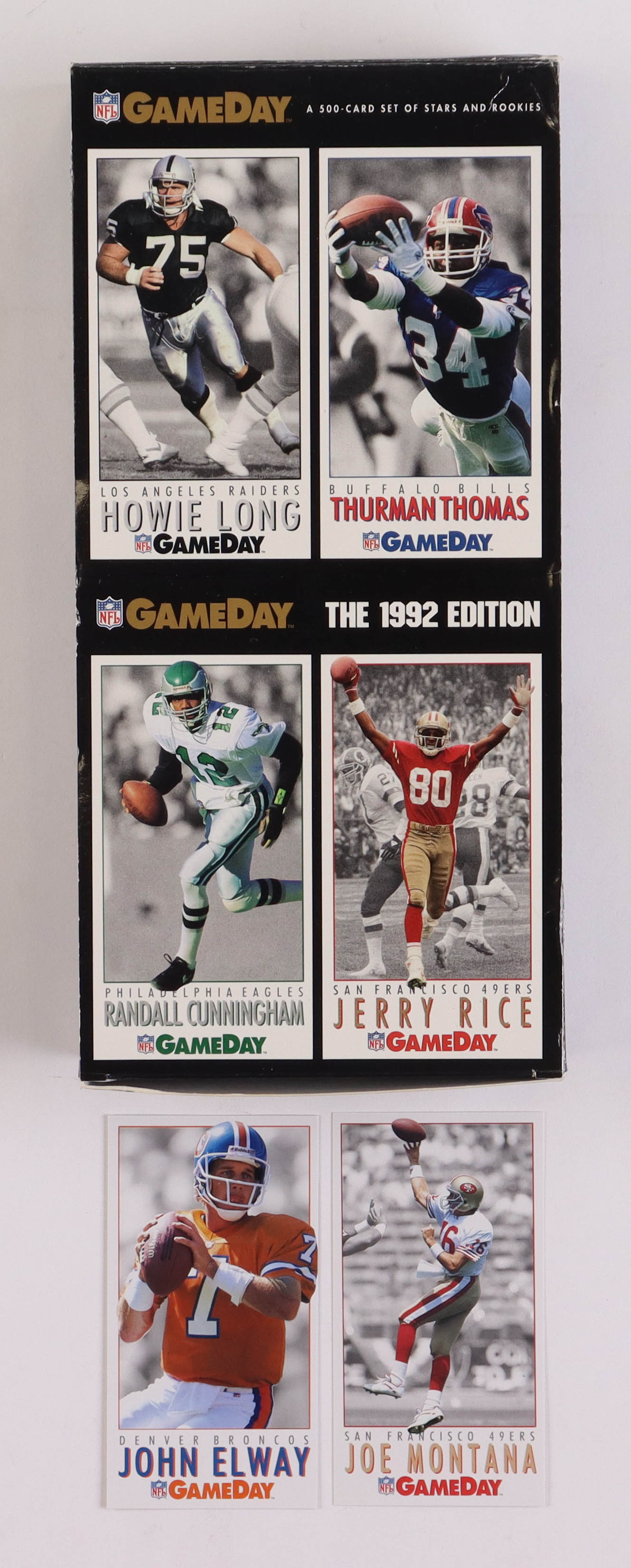 1992 GameDay Football Complete Set of (500) Cards with John Elway #23, Joe Montana #5 at PristineAuction.com 1992 GameDay Football Complete Set of (500) Cards with John Elway #23, Joe Montana #5 at PristineAuction.com
