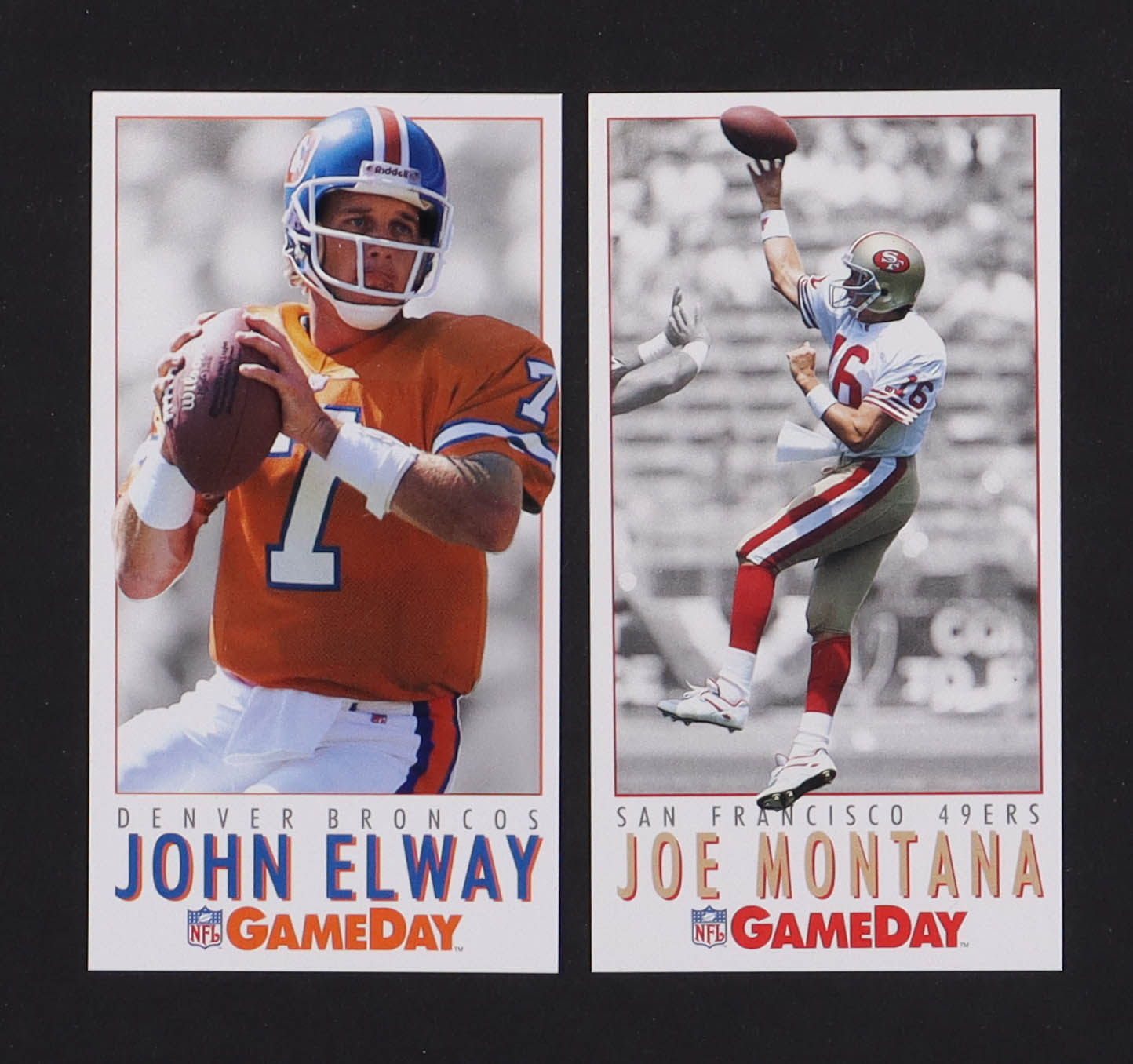 1992 GameDay Football Complete Set of (500) Cards with John Elway #23, Joe Montana #5 at PristineAuction.com 1992 GameDay Football Complete Set of (500) Cards with John Elway #23, Joe Montana #5 at PristineAuction.com