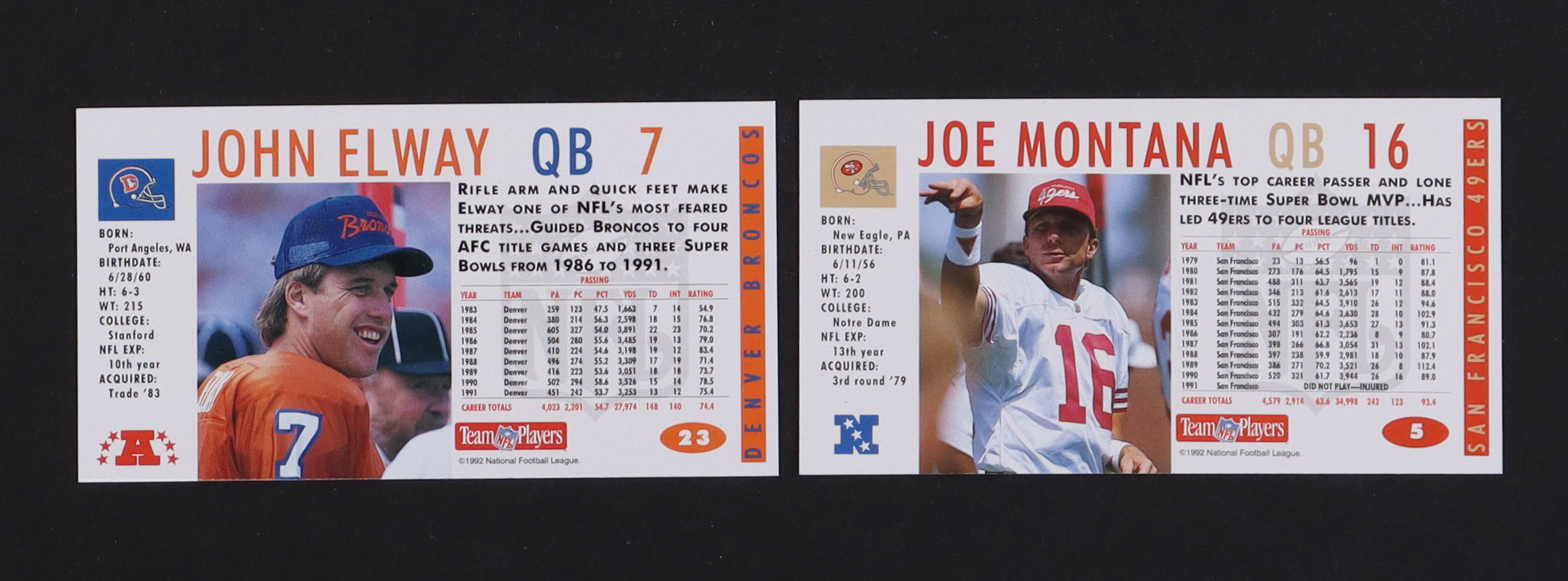 1992 GameDay Football Complete Set of (500) Cards with John Elway #23, Joe Montana #5 at PristineAuction.com 1992 GameDay Football Complete Set of (500) Cards with John Elway #23, Joe Montana #5 at PristineAuction.com