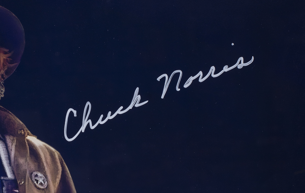 Chuck Norris Signed "Walker, Texas Ranger" Custom Framed Photo (JSA) at PristineAuction.com Chuck Norris Signed "Walker, Texas Ranger" Custom Framed Photo (JSA) at PristineAuction.com