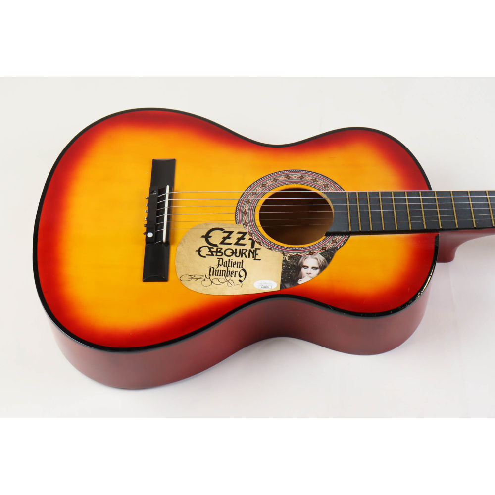 signed ozzy osbourne guitar auction charity