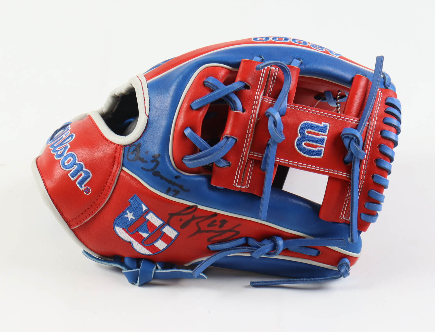 Wilson Player Model Baseball Glove Signed by (5) Yadier Molina, Edwin Diaz, Javier Baez, Jose Molina (JSA) at PristineAuction.com Wilson Player Model Baseball Glove Signed by (5) Yadier Molina, Edwin Diaz, Javier Baez, Jose Molina (JSA) at PristineAuction.com