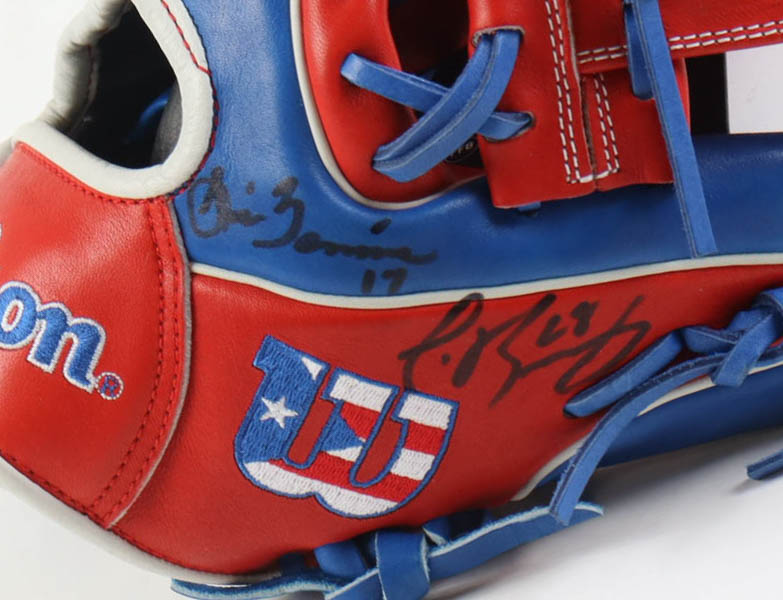 Wilson Player Model Baseball Glove Signed by (5) Yadier Molina, Edwin Diaz, Javier Baez, Jose Molina (JSA) at PristineAuction.com Wilson Player Model Baseball Glove Signed by (5) Yadier Molina, Edwin Diaz, Javier Baez, Jose Molina (JSA) at PristineAuction.com