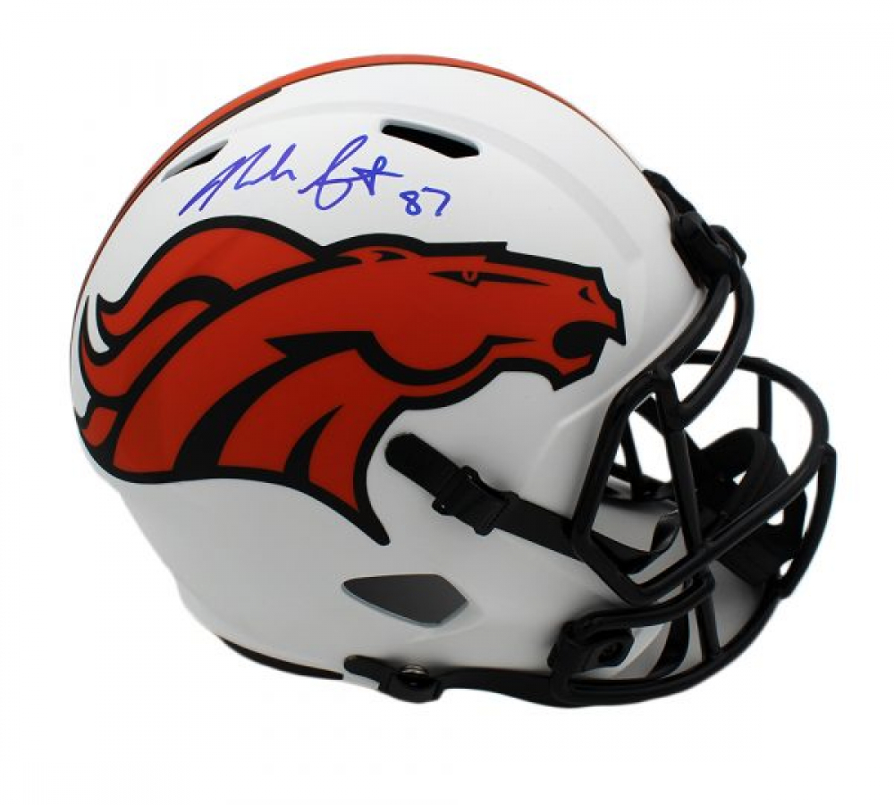 Noah Fant Signed Broncos Full-Size Lunar Eclipse Alternate Speed Helmet (Radtke) at PristineAuction.com Noah Fant Signed Broncos Full-Size Lunar Eclipse Alternate Speed Helmet (Radtke) at PristineAuction.com