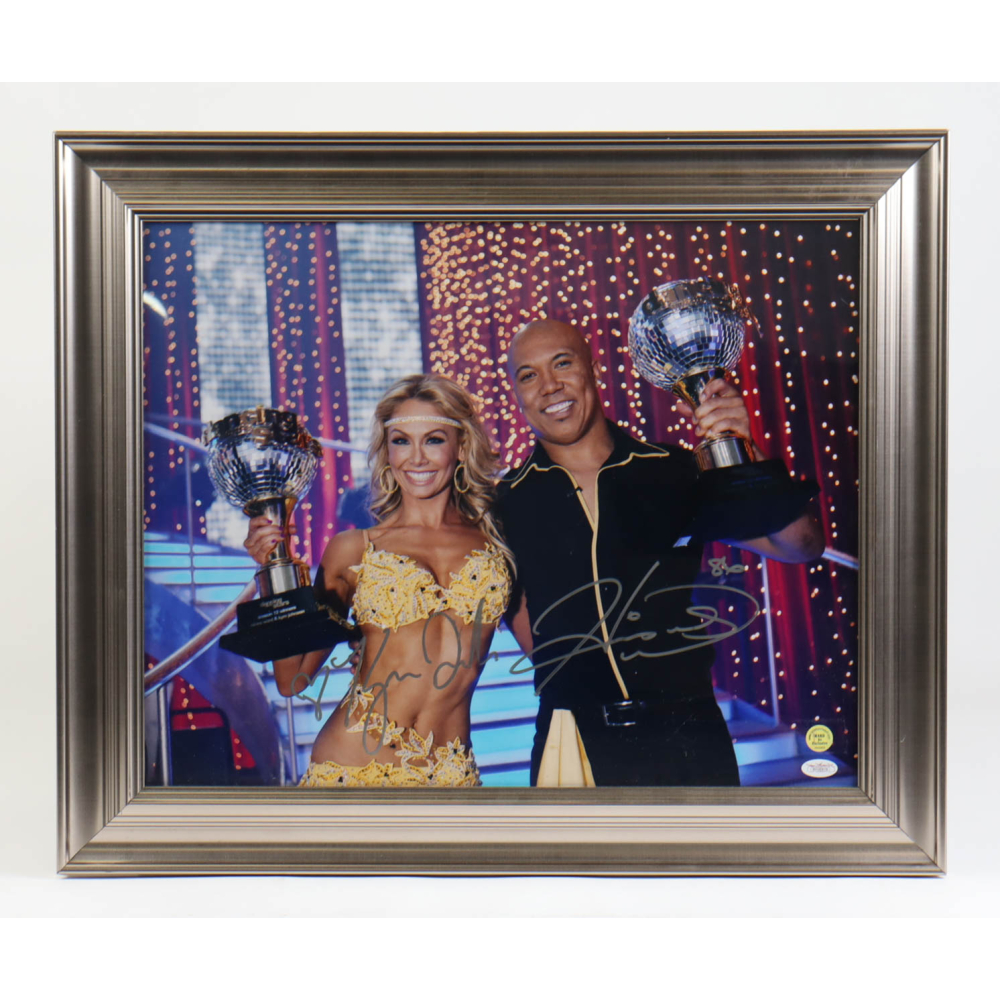 Hines Ward & Kym Johnson Signed "Dancing With The Stars" Custom Framed