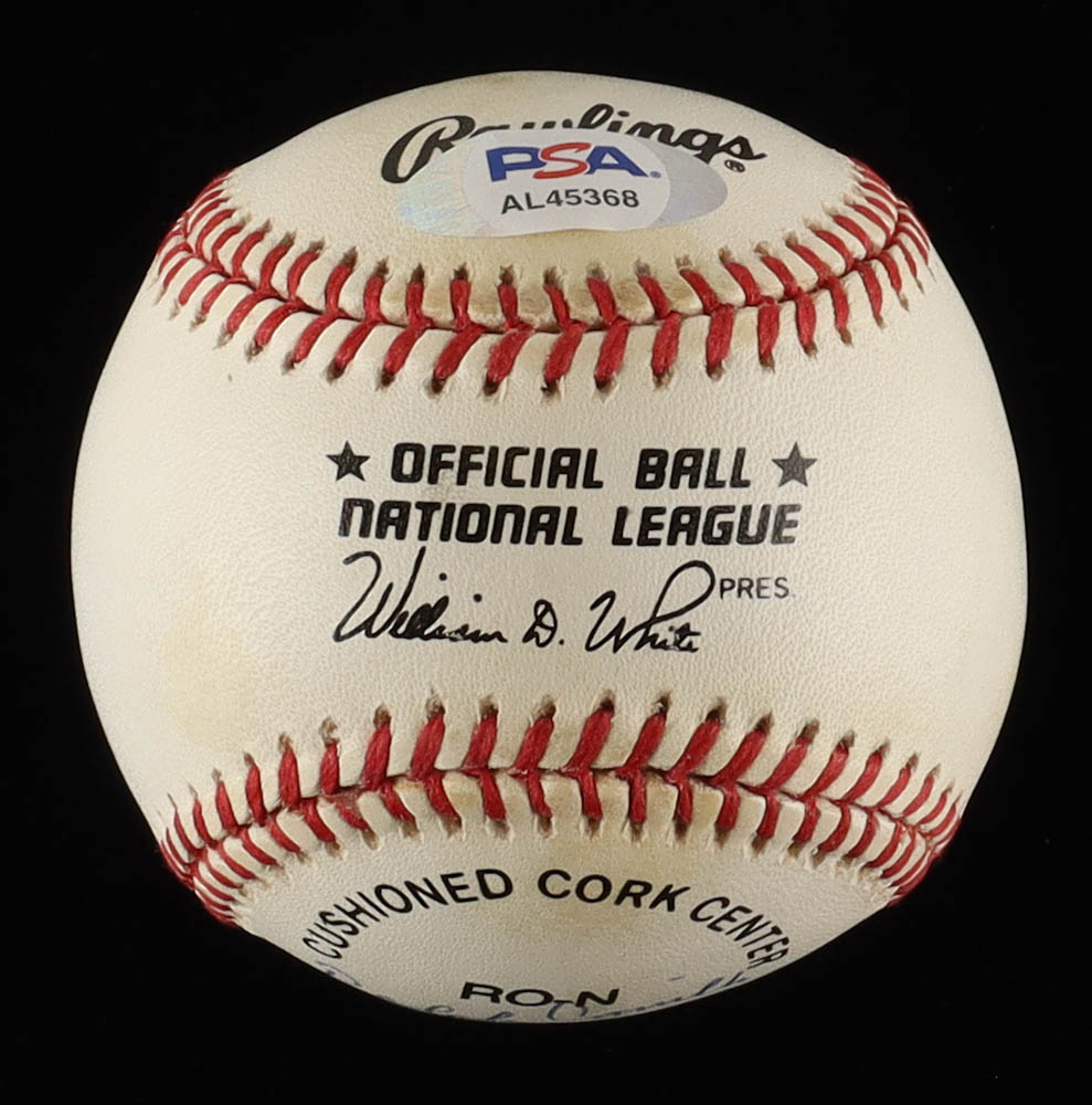 Dolph Camilli Signed ONL Baseball with (3) Inscriptions in Display Case (ONL) at PristineAuction.com Dolph Camilli Signed ONL Baseball with (3) Inscriptions in Display Case (ONL) at PristineAuction.com