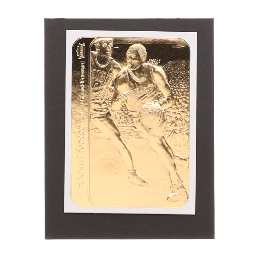 1997 fleer 23kt gold michael jordan