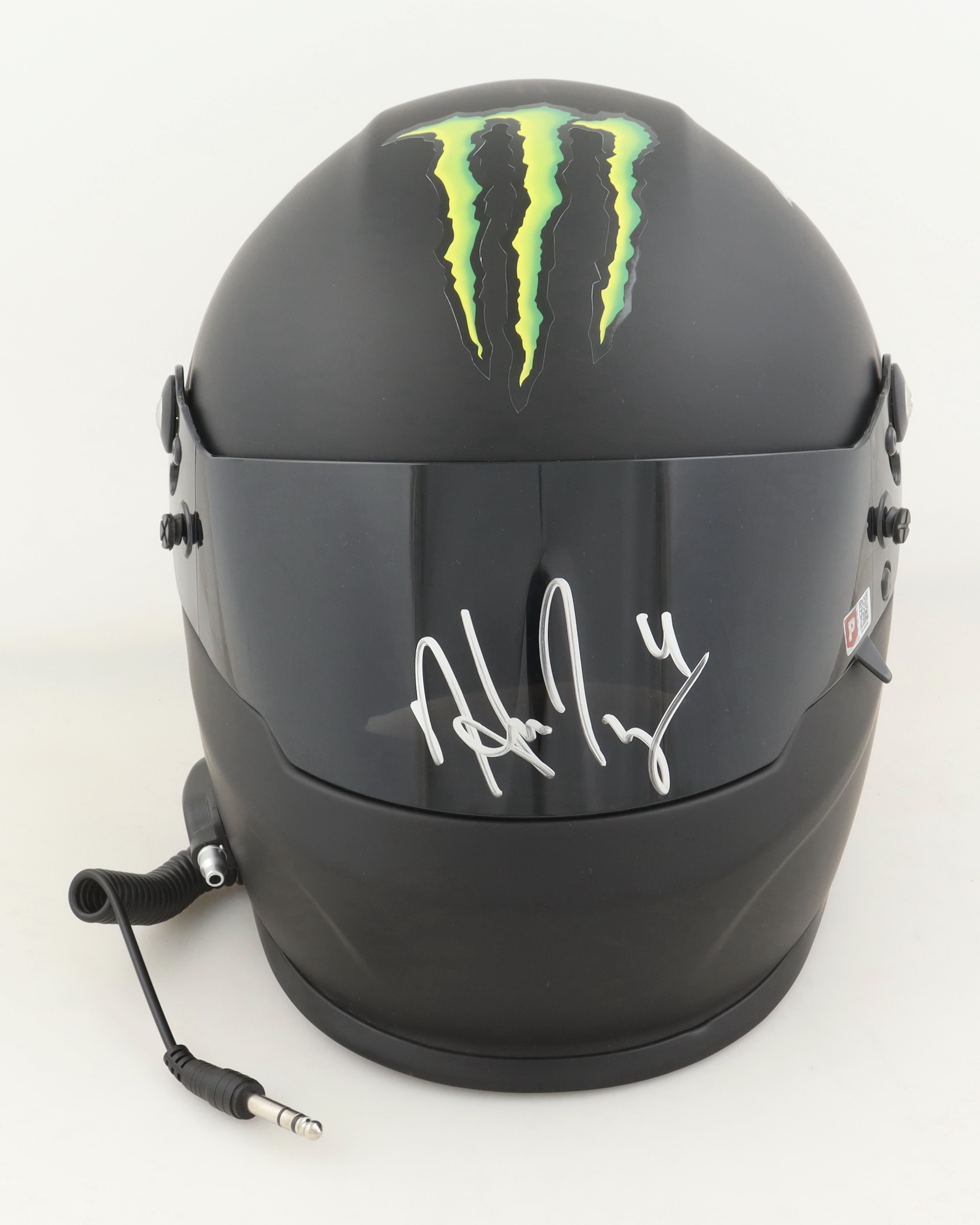 Hailie Deegan Signed NASCAR Monster Energy Full-Size Helmet (PA) at PristineAuction.com Hailie Deegan Signed NASCAR Monster Energy Full-Size Helmet (PA) at PristineAuction.com