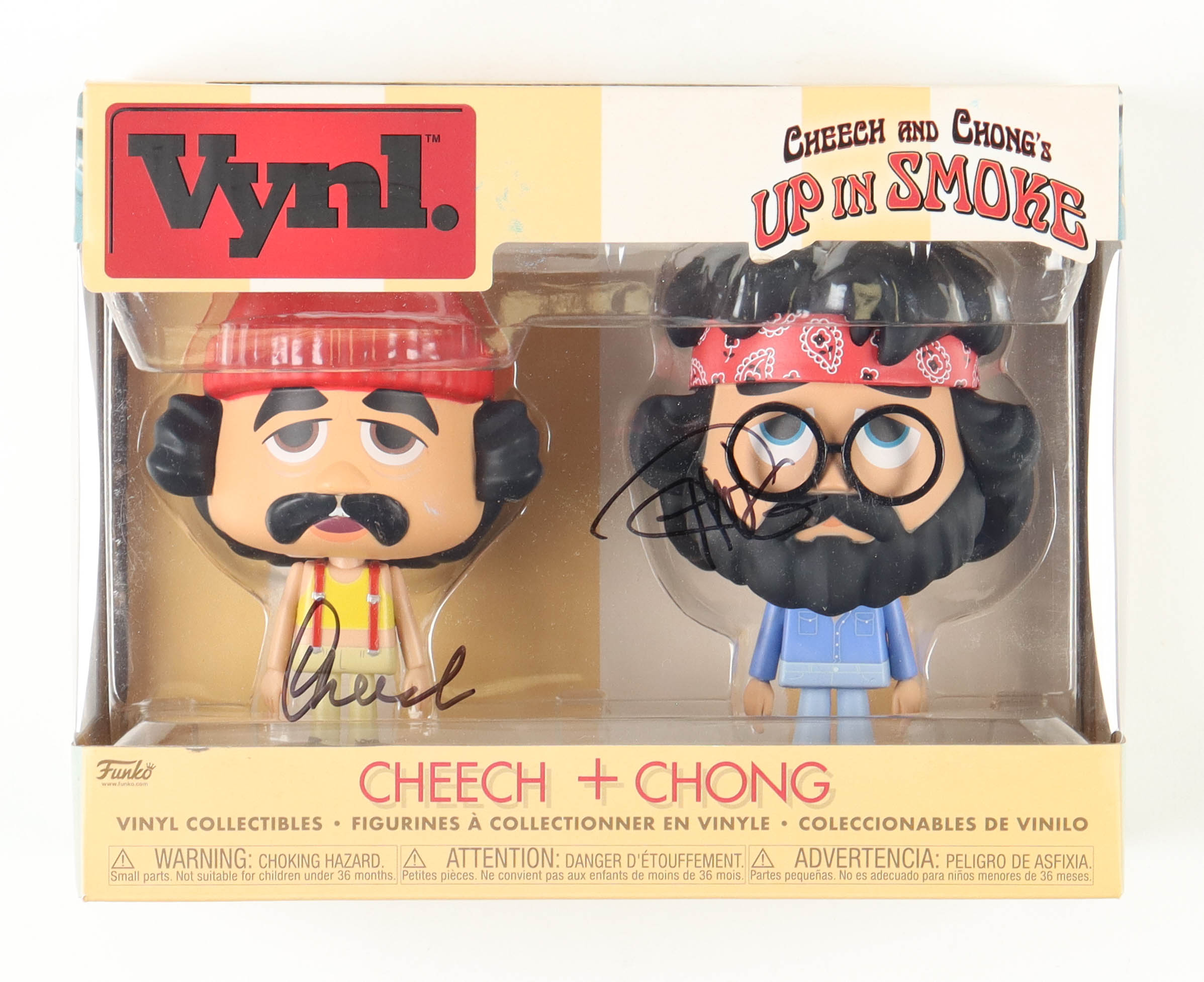 Cheech Marin & Tommy Chong Signed "Up in Smoke" Cheech & Chong Funko Vynl. Figures (JSA) at PristineAuction.com Cheech Marin & Tommy Chong Signed "Up in Smoke" Cheech & Chong Funko Vynl. Figures (JSA) at PristineAuction.com