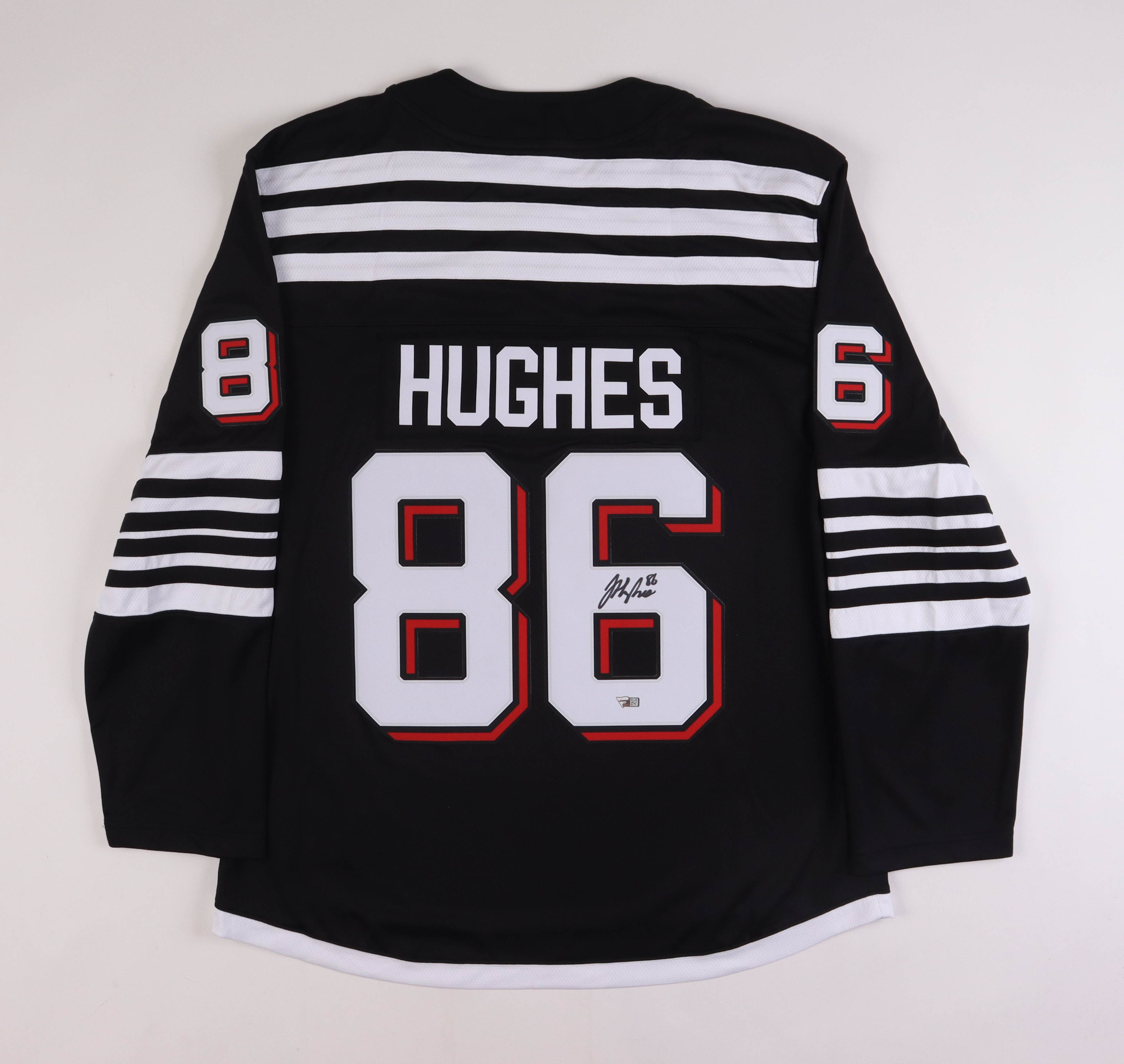 Jack Hughes Signed Devils Jersey (Fanatics) at PristineAuction.com Jack Hughes Signed Devils Jersey (Fanatics) at PristineAuction.com