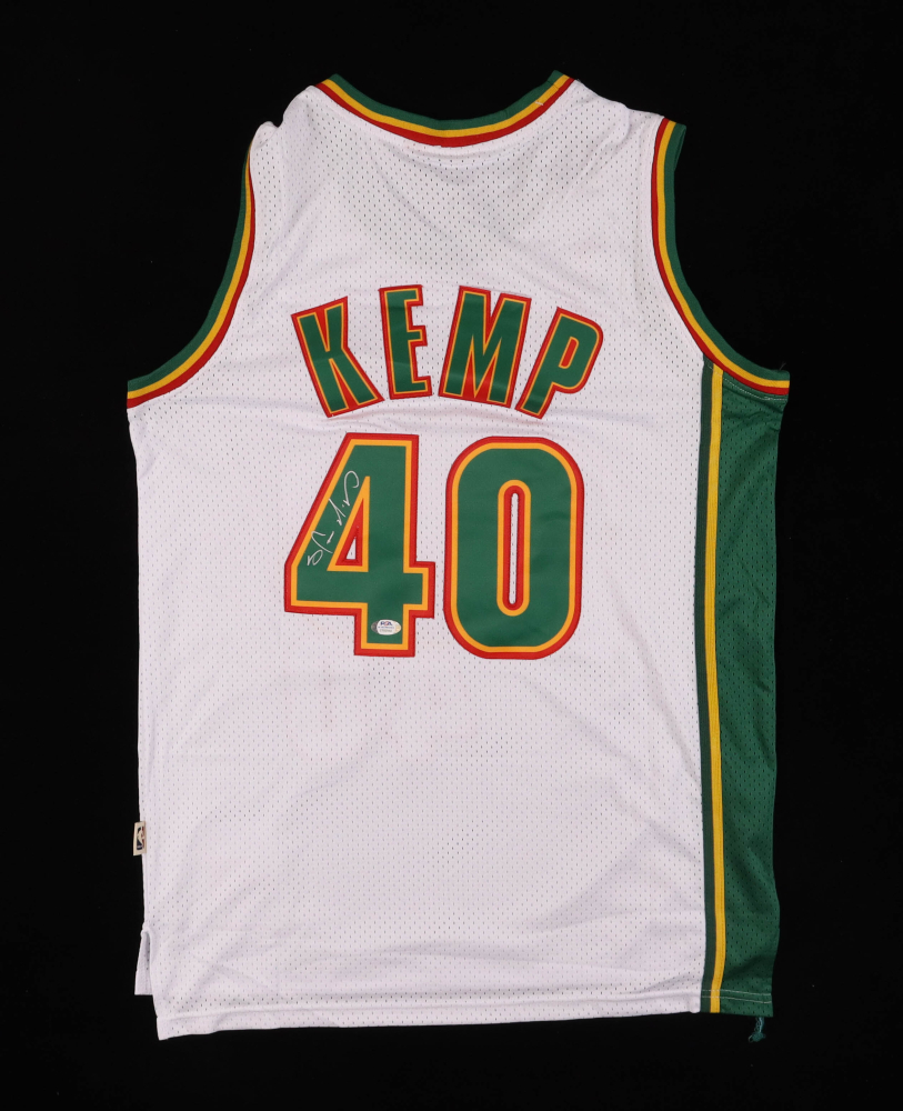 Shawn Kemp Signed Supersonics Jersey (PSA) Pristine Auction
