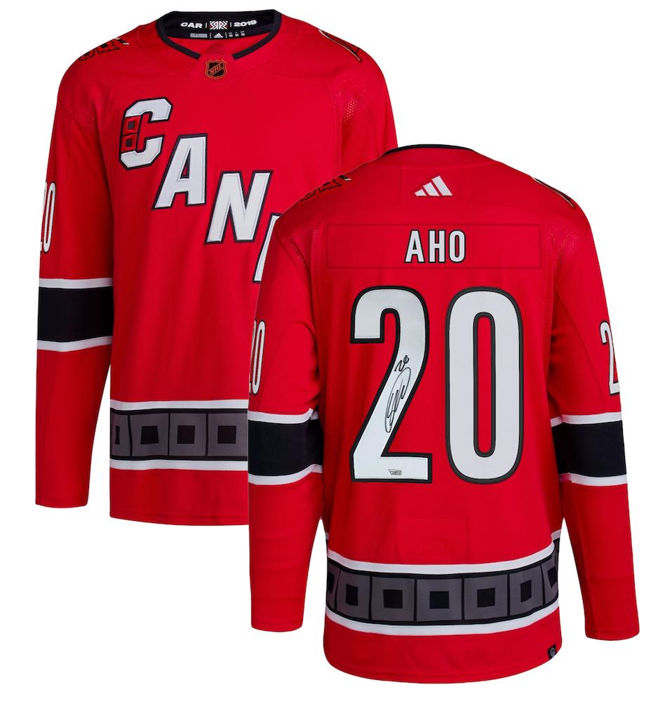Sebastian Aho Signed Hurricanes Jersey (Fanatics) at PristineAuction.com Sebastian Aho Signed Hurricanes Jersey (Fanatics) at PristineAuction.com