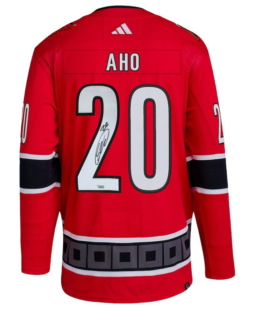Sebastian Aho Signed Hurricanes Jersey (Fanatics) at PristineAuction.com Sebastian Aho Signed Hurricanes Jersey (Fanatics) at PristineAuction.com