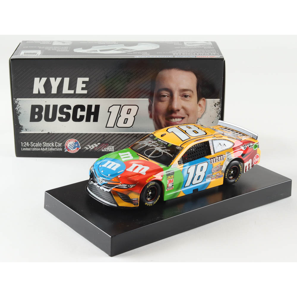 Kyle Busch Signed NASCAR 18 M&M's 2019 Camry 124 Premium Action