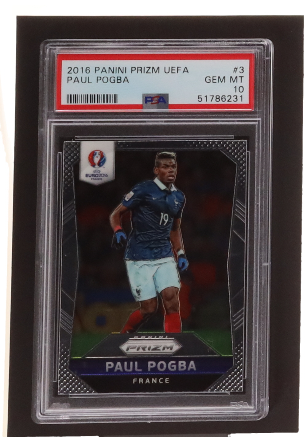 Paul Pogba 2016 Panini Prizm UEFA Euro '16 #3 (PSA 10) at PristineAuction.com Paul Pogba 2016 Panini Prizm UEFA Euro '16 #3 (PSA 10) at PristineAuction.com